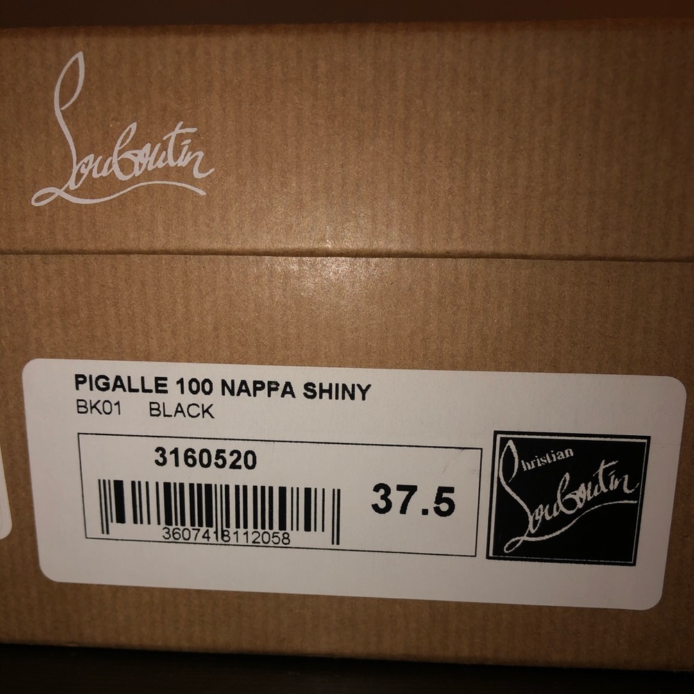 Christian Louboutins Pigalle 100 Black - Picture 7 of 8